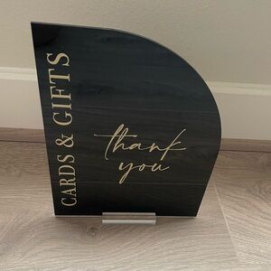 Acrylic Gifts & Cards sign.